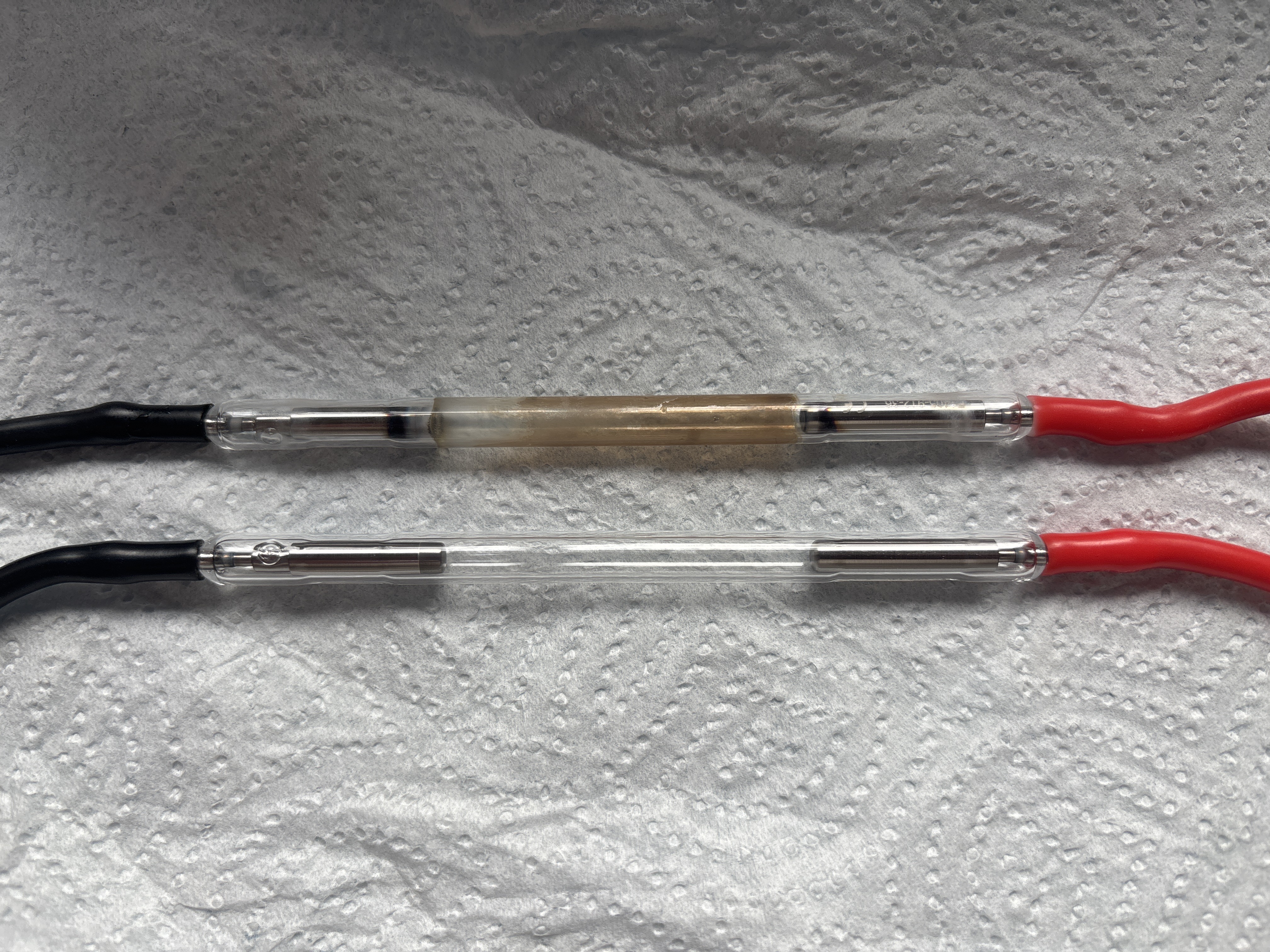 Comparativa lámpara nueva y vieja