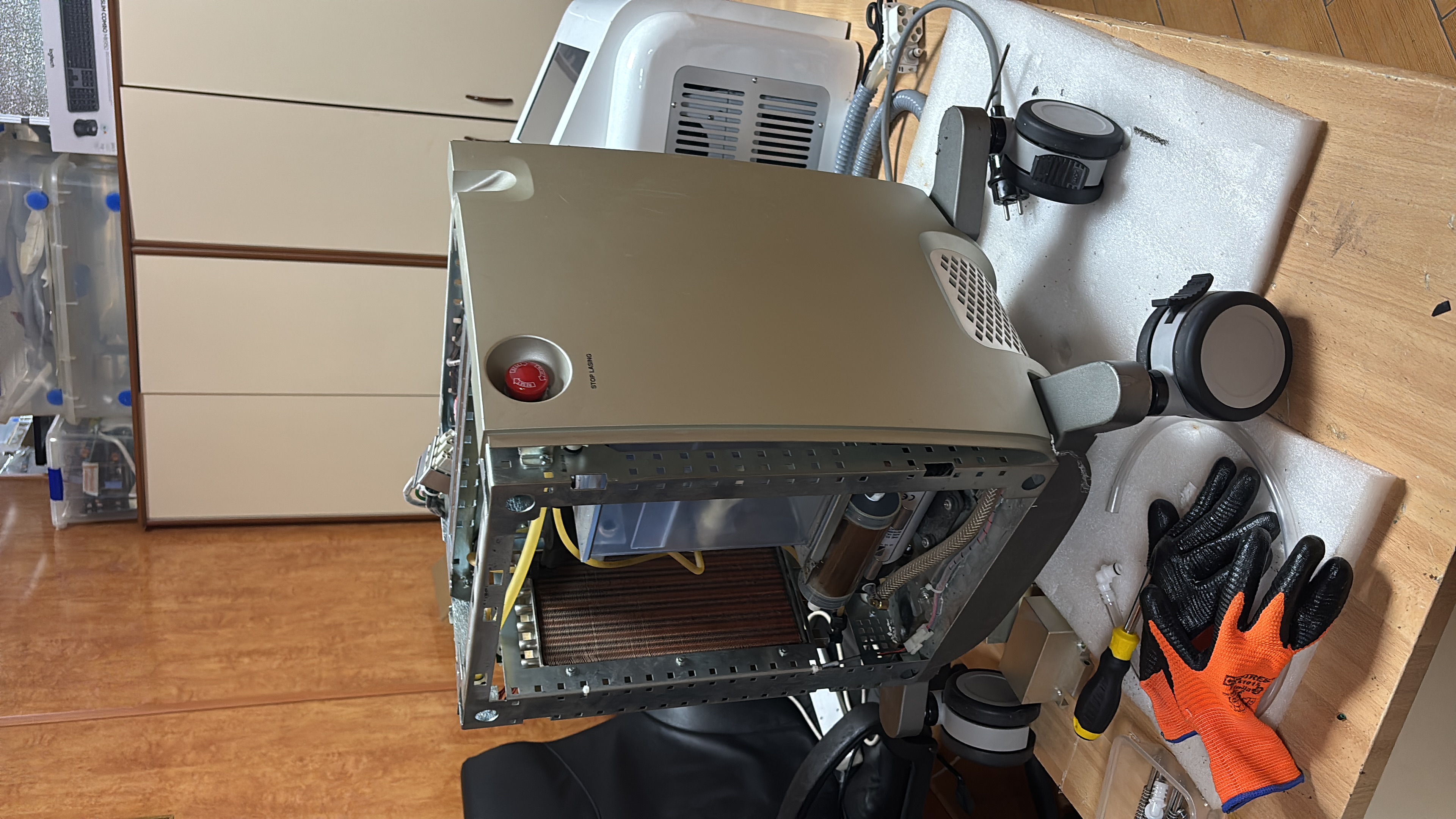 Vista exterior de la máquina